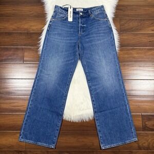 Rolla's Women's Size 28 Paris Texas Kate Baggy Wide Straight Leg Denim Jeans